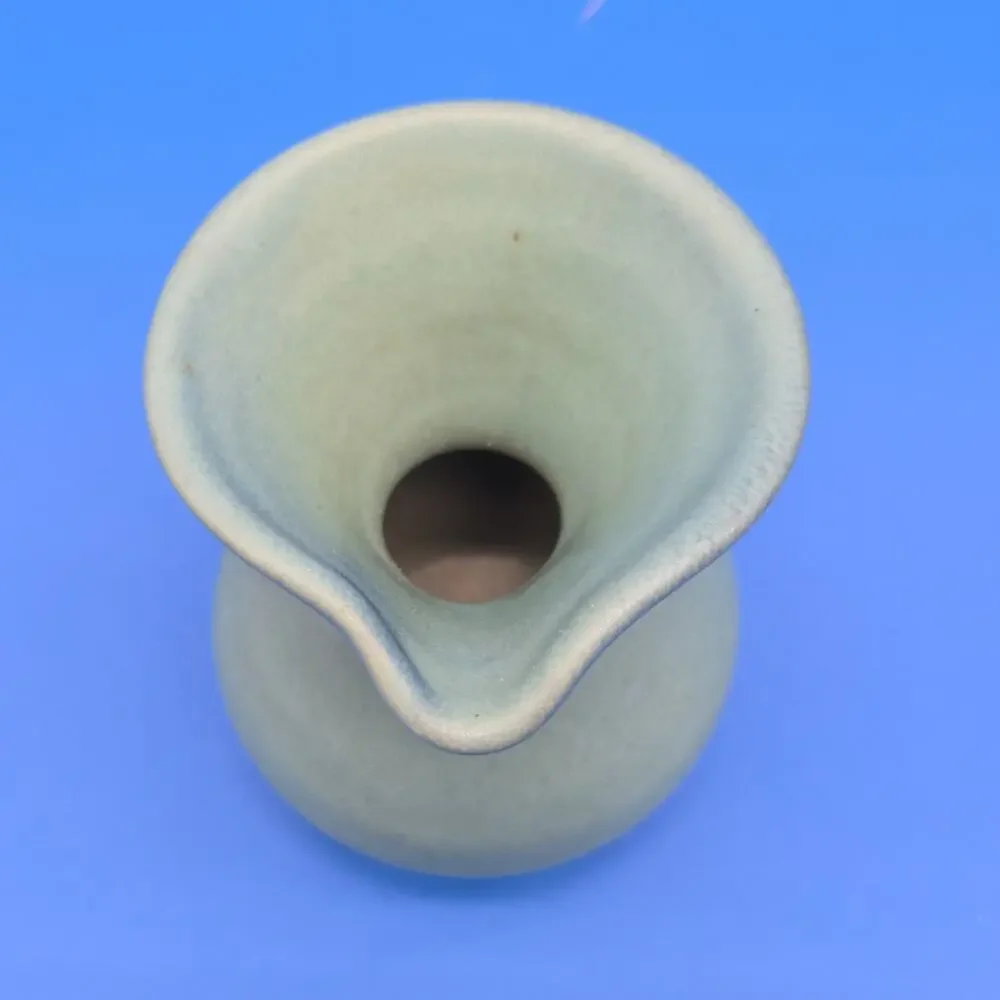 Van Briggle Pottery - Ming Blue Pitcher Original - Signed Fred Wills - 4